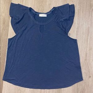Promises Promises Tiered Sleeve Keyhole Lightweight Top